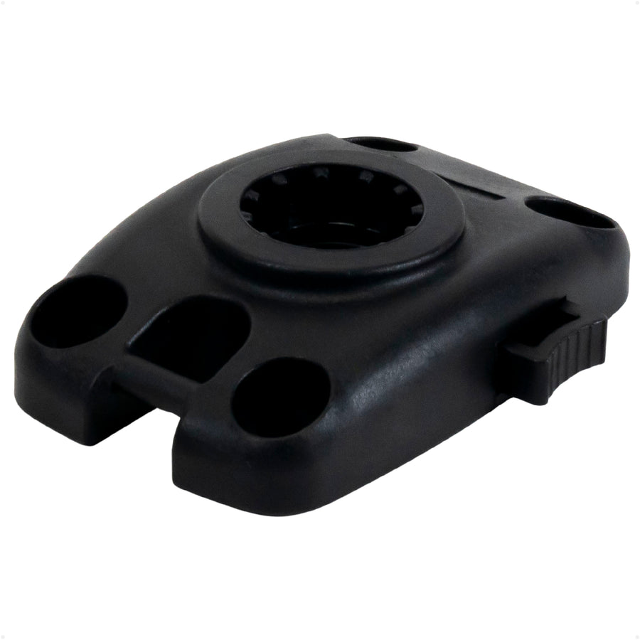 Kayak Rod Holder Deck Mount Base, Black - FO4744 - Five Oceans