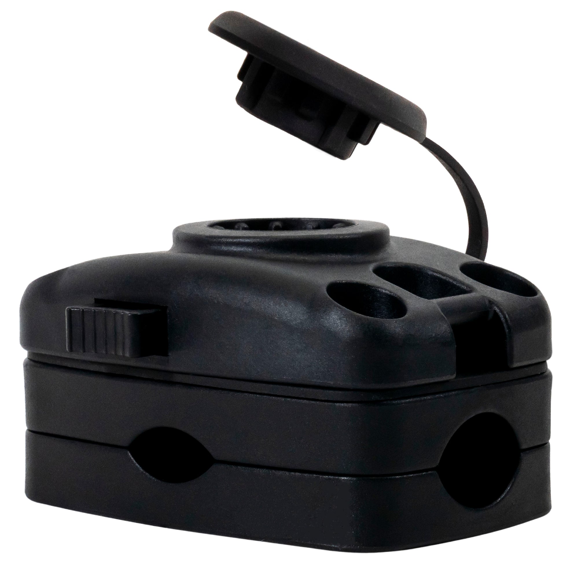 Kayak Rod Holder Rail Mount Base, Black - FO4746 - Five Oceans