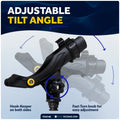 Kayak Rod Holder with Deck Mount Base, Black, Large - FO4748 - Five Oceans