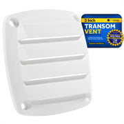 4-Slotted Louvered Flush Hose Ventilators, 3" - White - FO4750 - Five Oceans