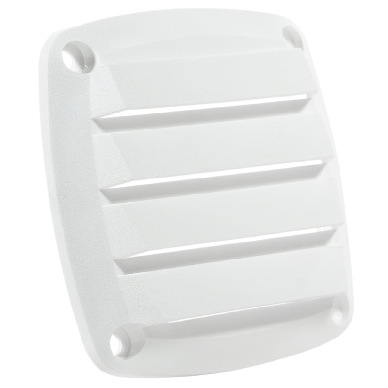 4-Slotted Louvered Flush Hose Ventilators, 3" Hose Diameter, White - FO4750 - Five Oceans