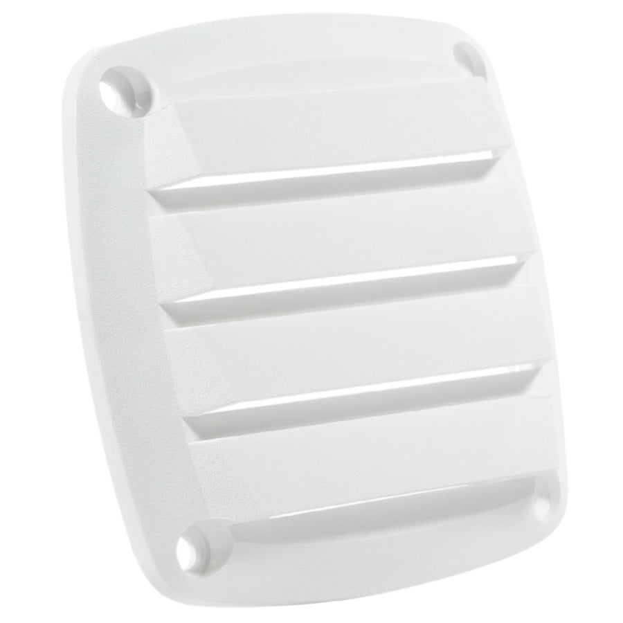 4-Slotted Louvered Flush Hose Ventilators, 3" Hose Diameter, White - FO4750 - Five Oceans