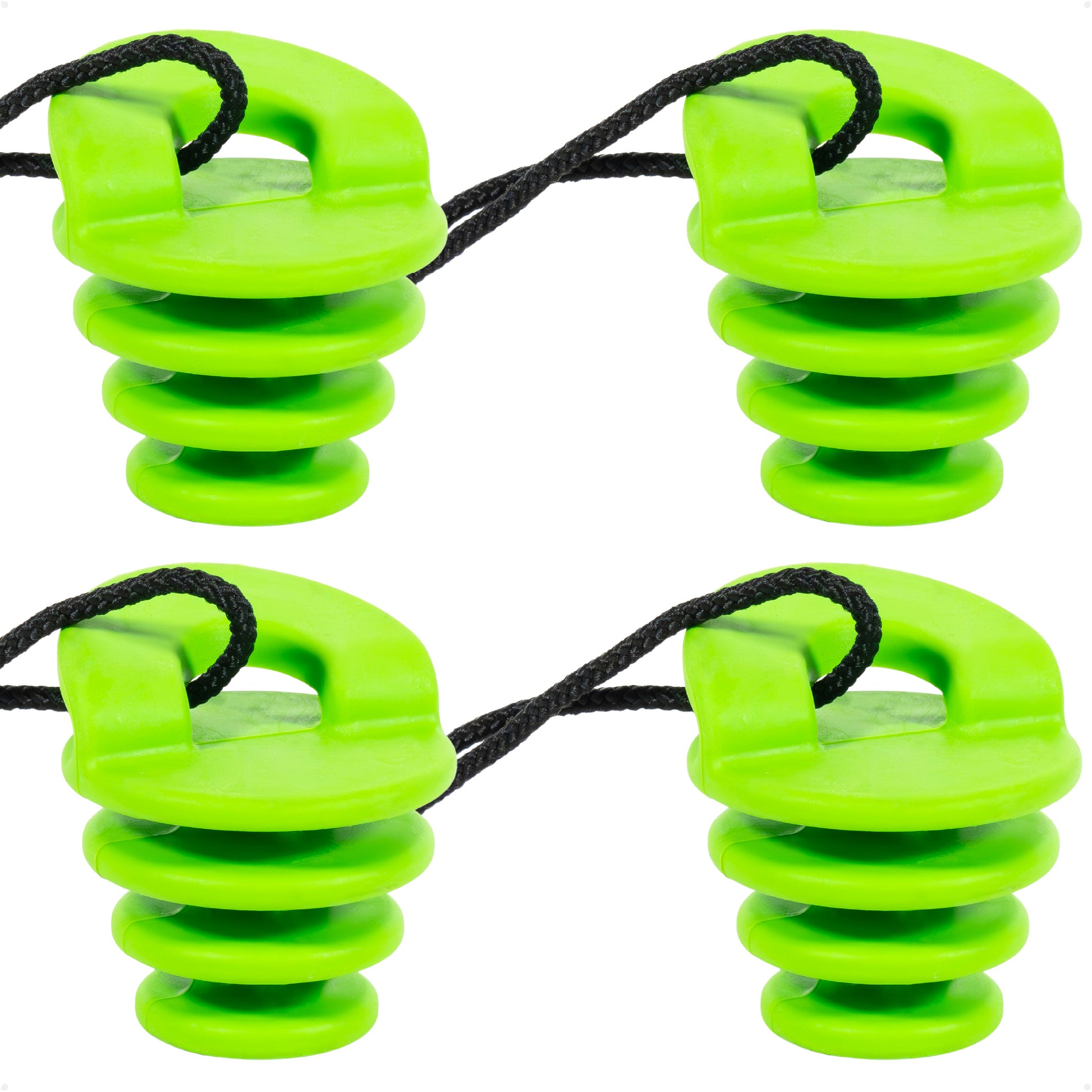 Scupper Plugs for Kayak, Fits Drain Holes 1-1/4" to 2" - 4-Pack - FO4758 - Five Oceans