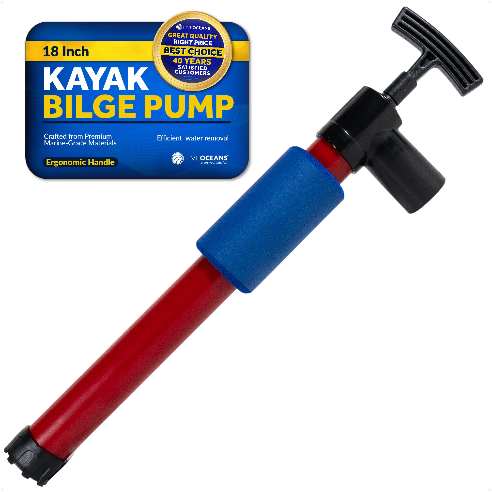 18" Kayak Manual Bilge Pump - FO4760 - Five Oceans