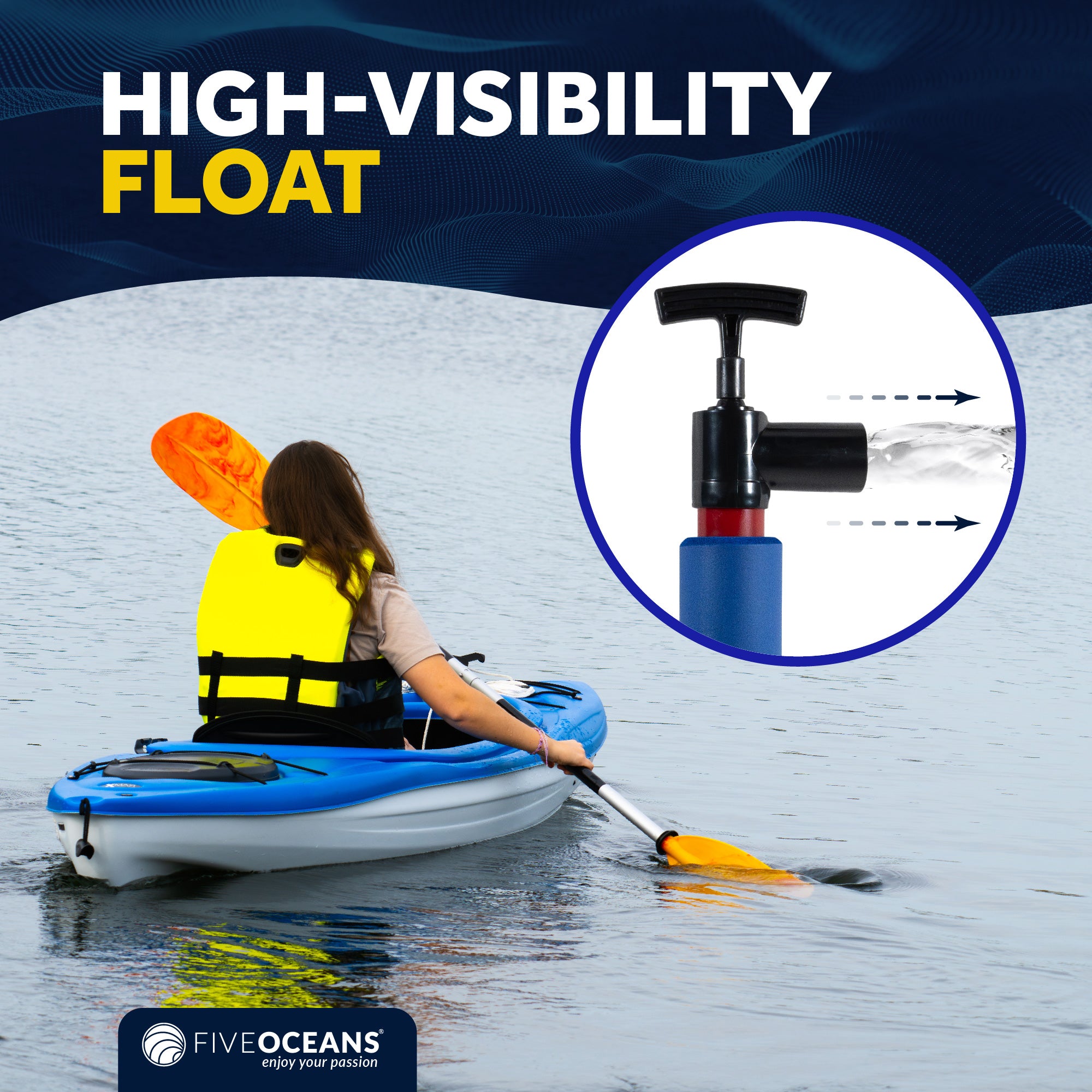 18" Kayak Manual Bilge Pump - FO4760 - Five Oceans