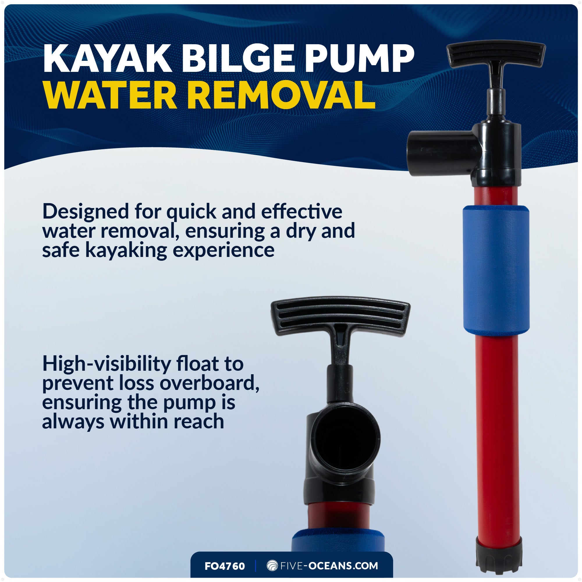 18" Kayak Manual Bilge Pump - FO4760