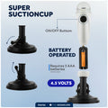 15" LED Anchor Navigation Light with Suction Cup, Battery-Powered - 2NM - FO4762 - Five Oceans
