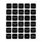 Label Kit for Switch Panels - 30 Pcs - FO4764 - Five Oceans