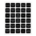 Square Switch Panel Labels, 30 Pieces Per Sheet - FO4764 - Five Oceans