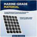 Square Switch Panel Labels, 30 Pieces Per Sheet - FO4764 - Five Oceans