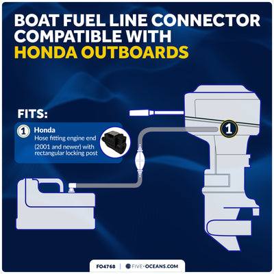 3/8" Fuel Connector for Honda Outboard Motors - FO4768 - Five Oceans