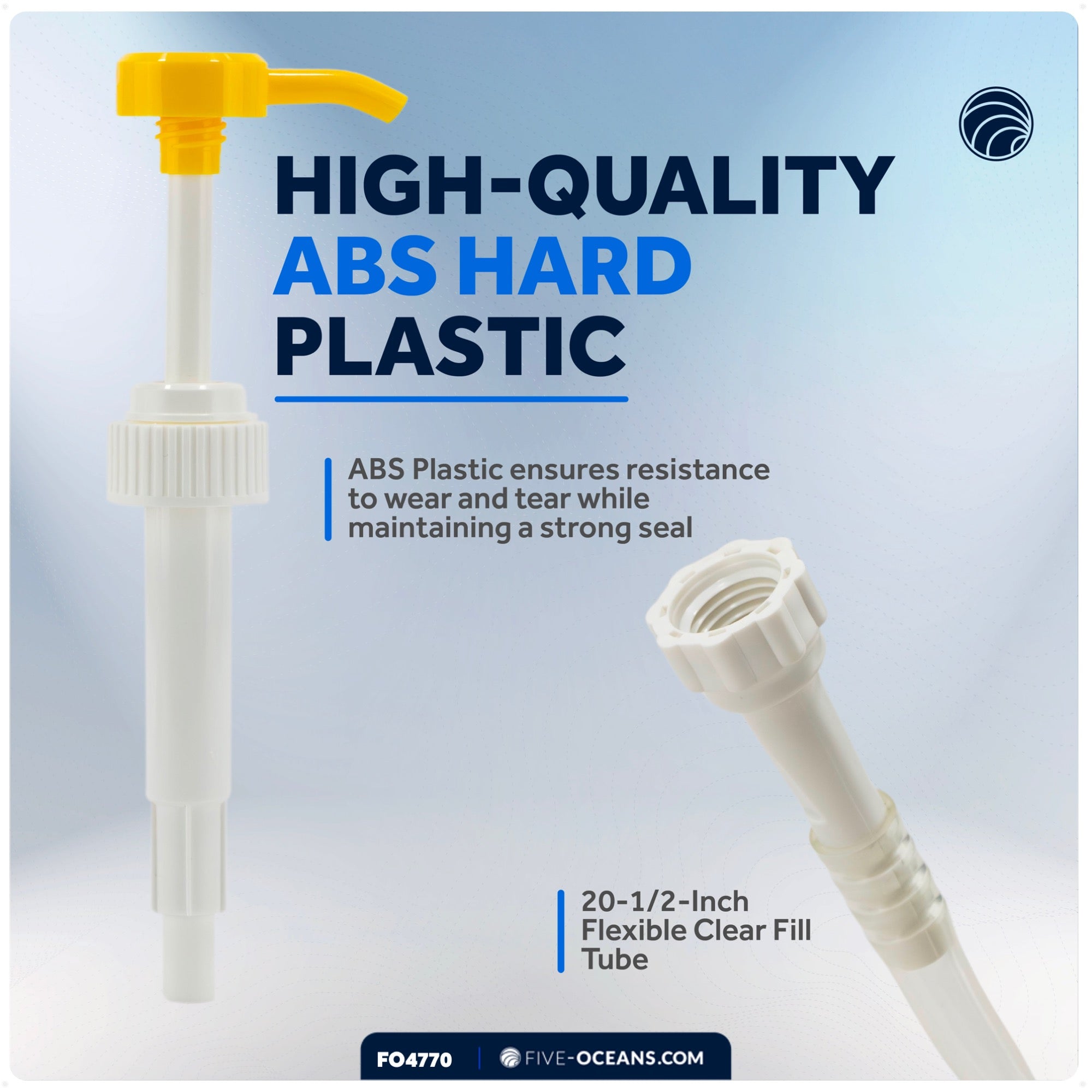 Gear Lube Oil Pump for Quart Bottles - FO4770 - Five Oceans