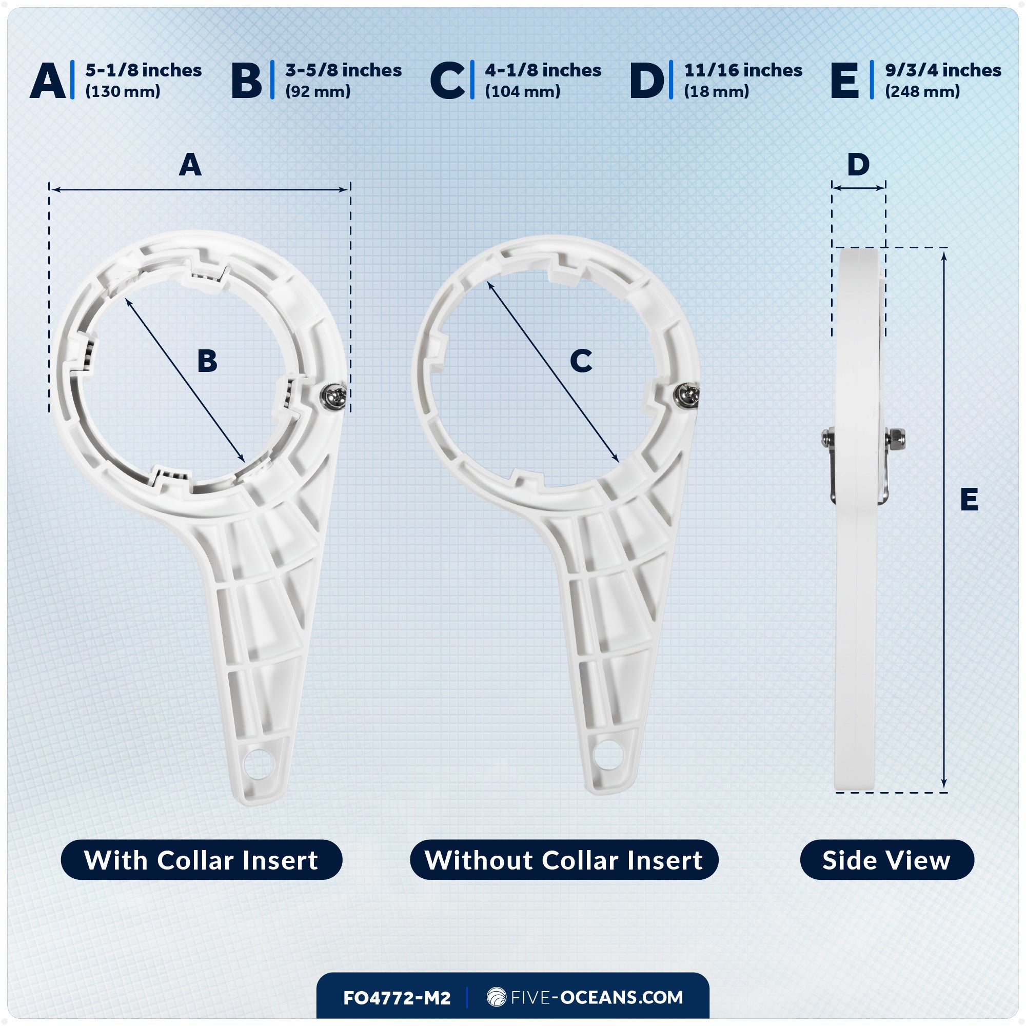 Strap Wrench for Fuel Filter Replacement, 2-Pack - FO4772-M2 - Five Oceans