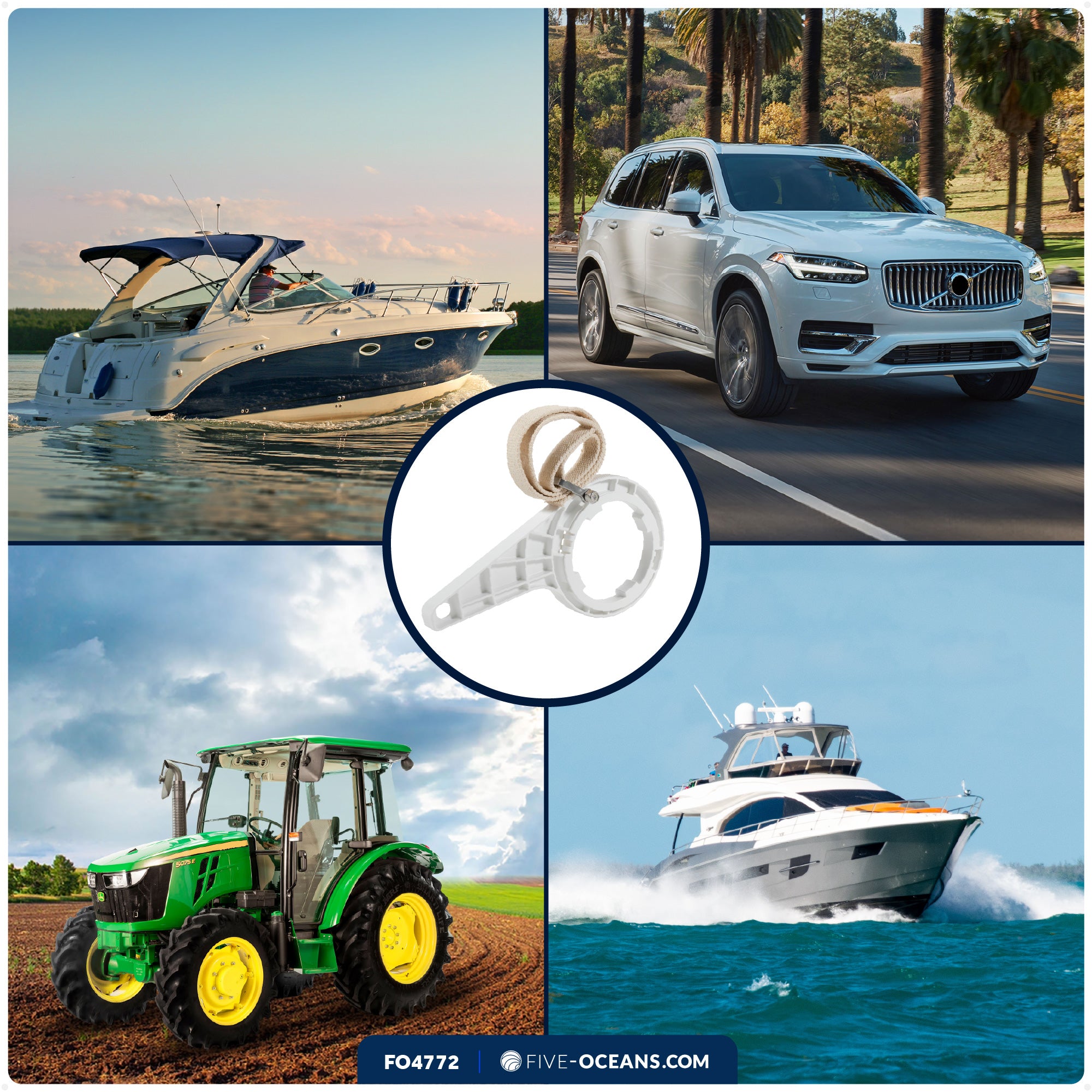 Fuel Filter Wrench with Strap - FO4772 - Five Oceans