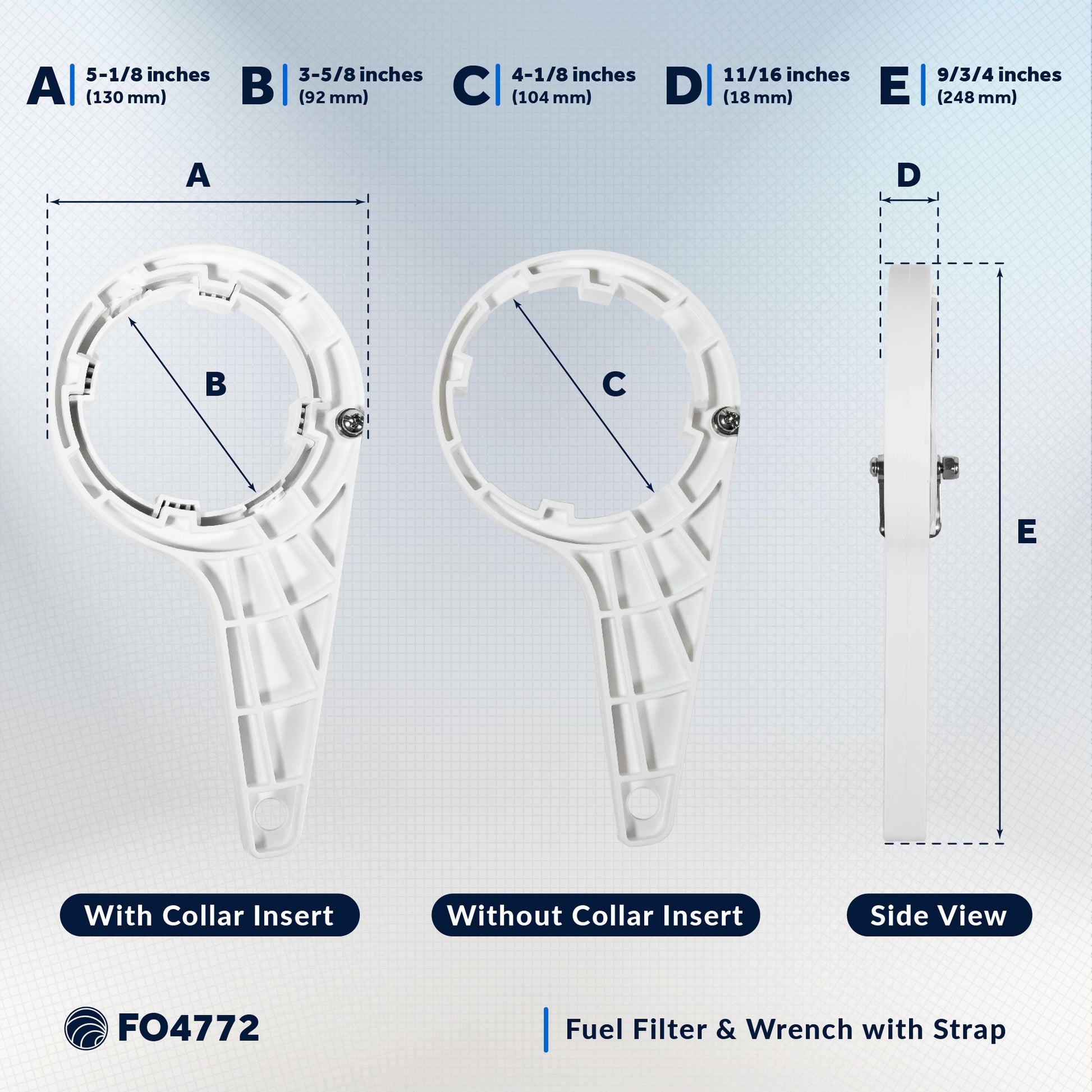 Fuel Filter Wrench with Strap - FO4772 - Five Oceans