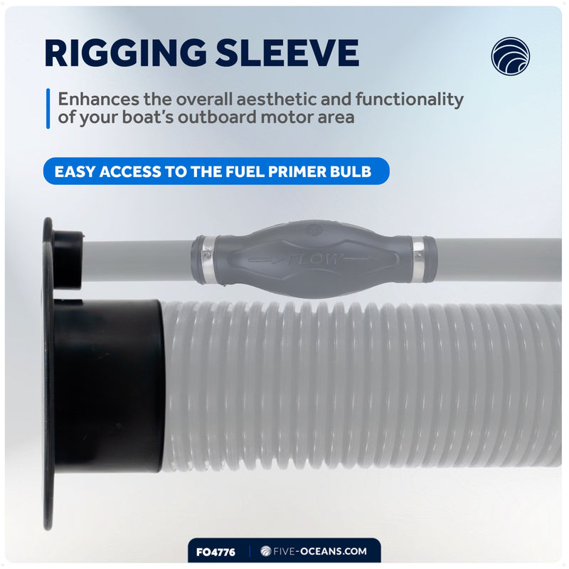 Outboard Rigging Hose Flange with Fuel Port - FO4776 - Five Oceans