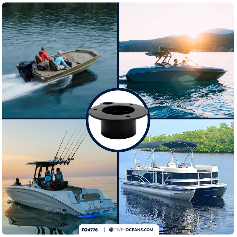 Outboard Rigging Hose Flange with Fuel Port - FO4776 - Five Oceans