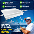 Fish Fillet Table / Cutting Board 17" x 14", Rail Mount & Deck Base