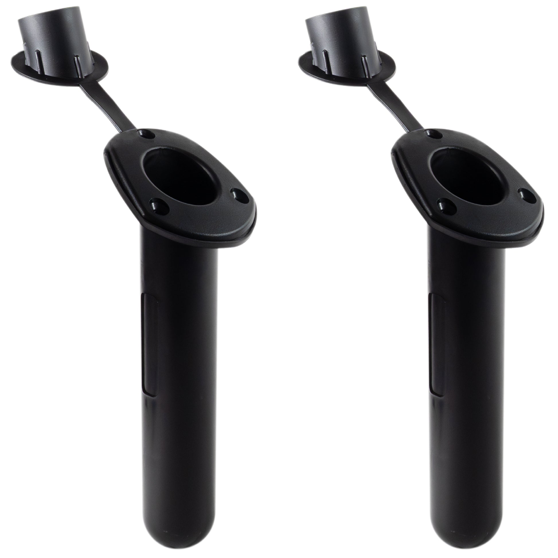 60-Degree Rod Holder, Flush Mount, Black Nylon, 2-Pack - FO4782-M2 - Five Oceans