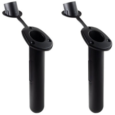 60-Degree Rod Holder, Flush Mount, Black Nylon, 2-Pack - FO4782-M2 - Five Oceans