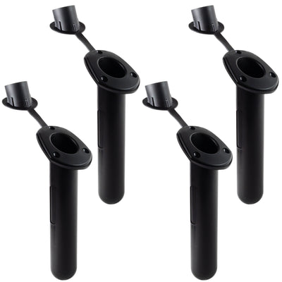 60-Degree Rod Holder, Flush Mount, Black Nylon, 4-Pack - FO4782-M4 - Five Oceans