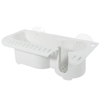 Storage Caddy Organizer with Cup Holder - 16 Lure Slots, White