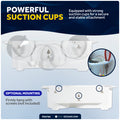Storage Caddy Organizer with Cup Holder - 16 Lure Slots, White - FO4784 - Five Oceans