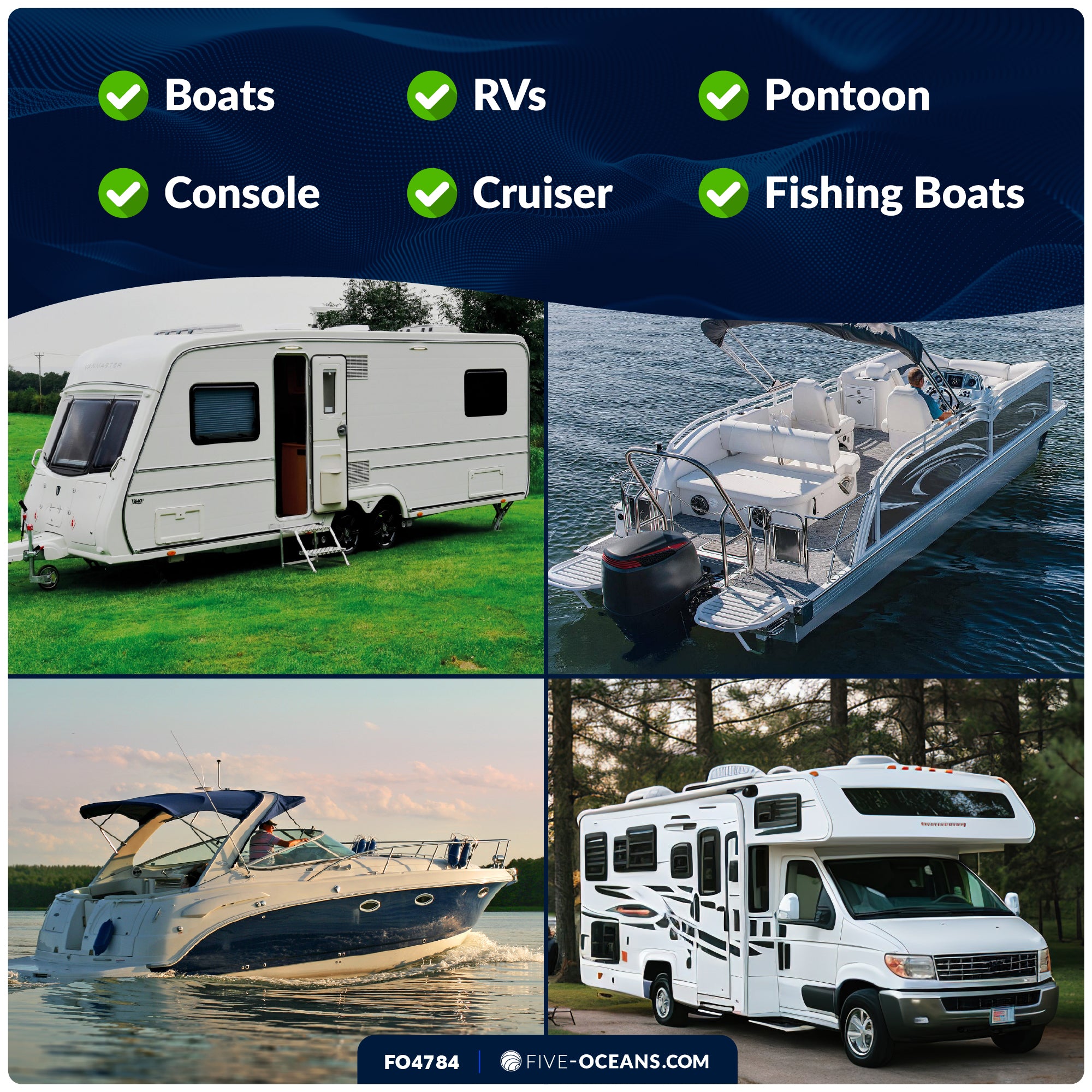 Boat Storage Caddy Organizer with Cup Holder, Drainage, Knife, Plier & 16 Lure Holders, White - FO4784 - Five Oceans