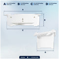 Storage Caddy Organizer with Cup Holder - 16 Lure Slots, White - FO4784 - Five Oceans