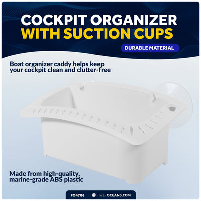 Storage Caddy Organizer - 26 Lure Slots, White - FO4786 - Five Oceans