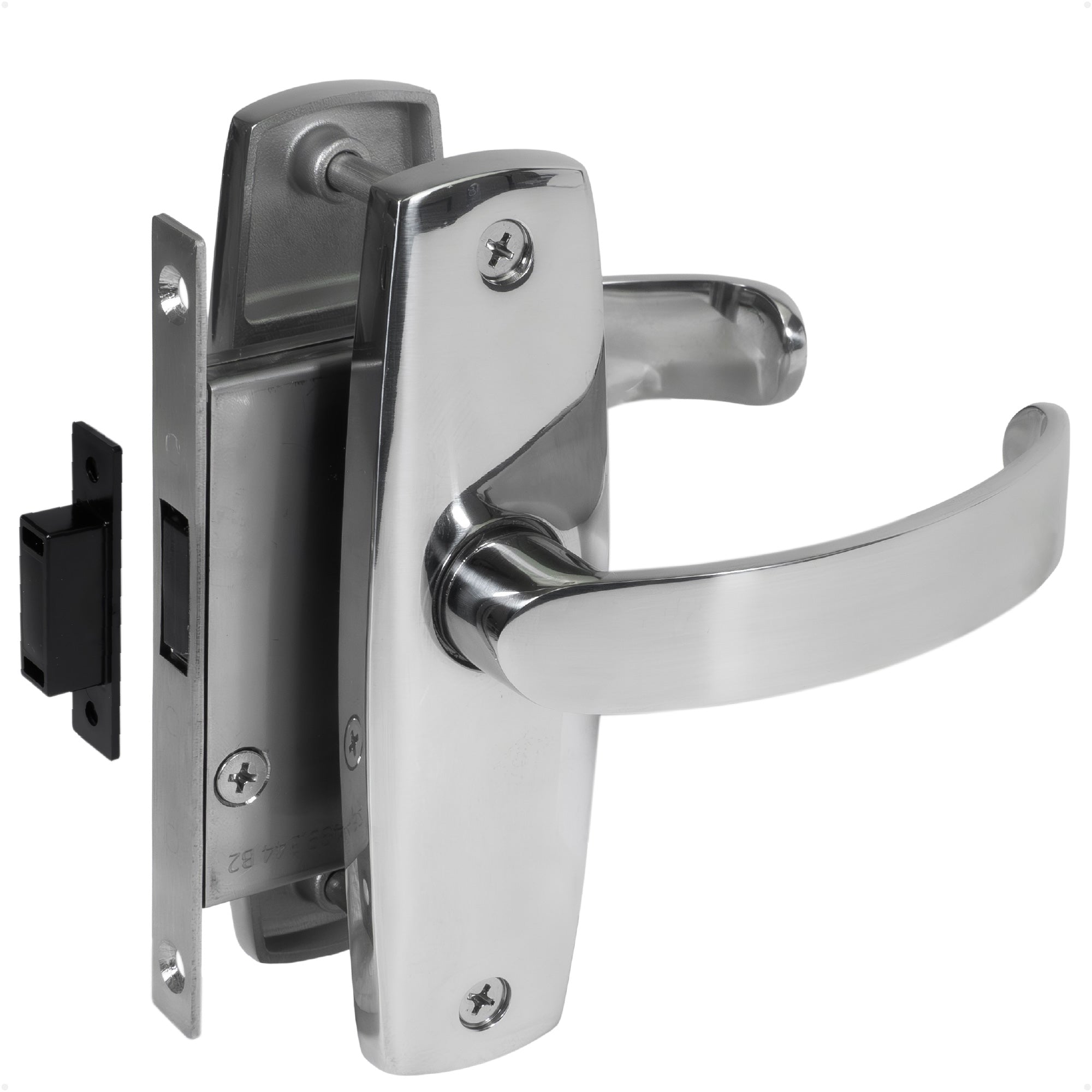 Magnetic Sliding Door Latch Lock Set, Stainless Steel - FO4796 - Five Oceans