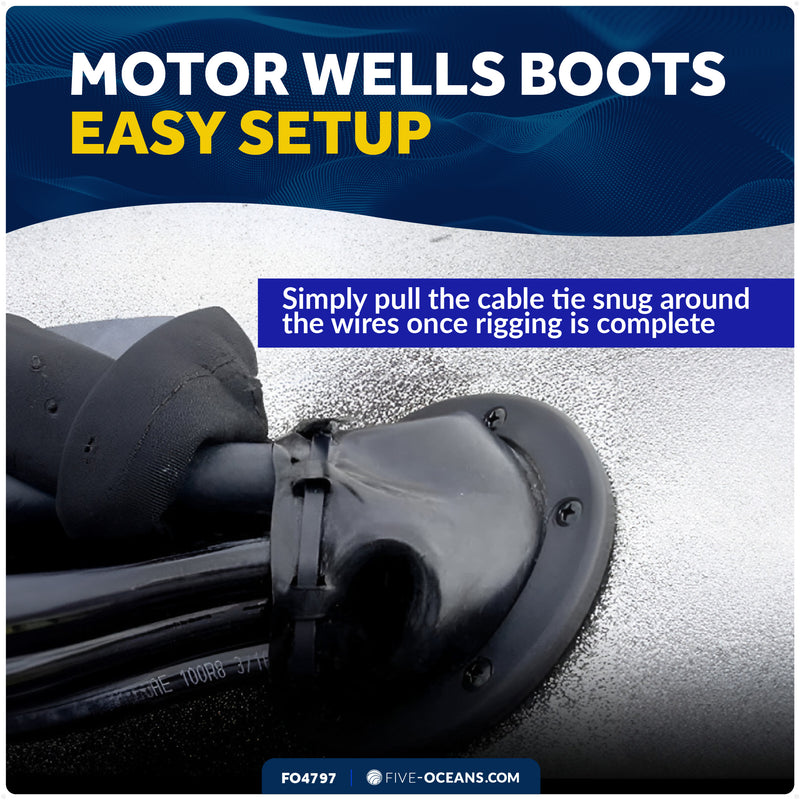 2" (50mm) Cable Boot with Tie - FO4797 - Five Oceans