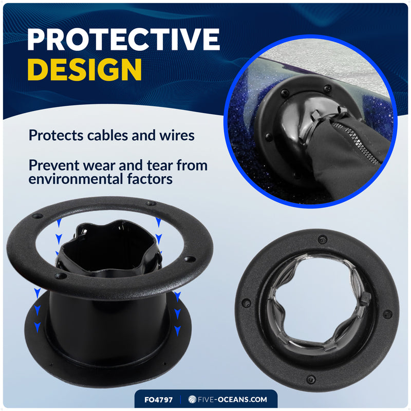 2" (50mm) Cable Boot with Tie - FO4797 - Five Oceans