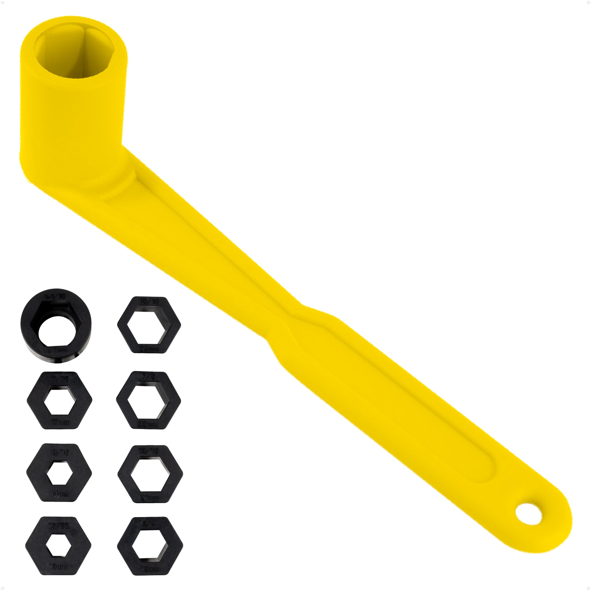 Universal Floating Prop Wrench Kit with Multiple Sockets, Yellow - FO4798 - Five Oceans