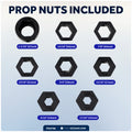 Universal Floating Prop Wrench Kit with Multiple Sockets, Yellow - FO4798 - Five Oceans