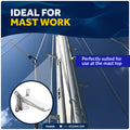 Folding Mast Step, Stainless Steel with Rubber Pad - FO4800 - Five Oceans