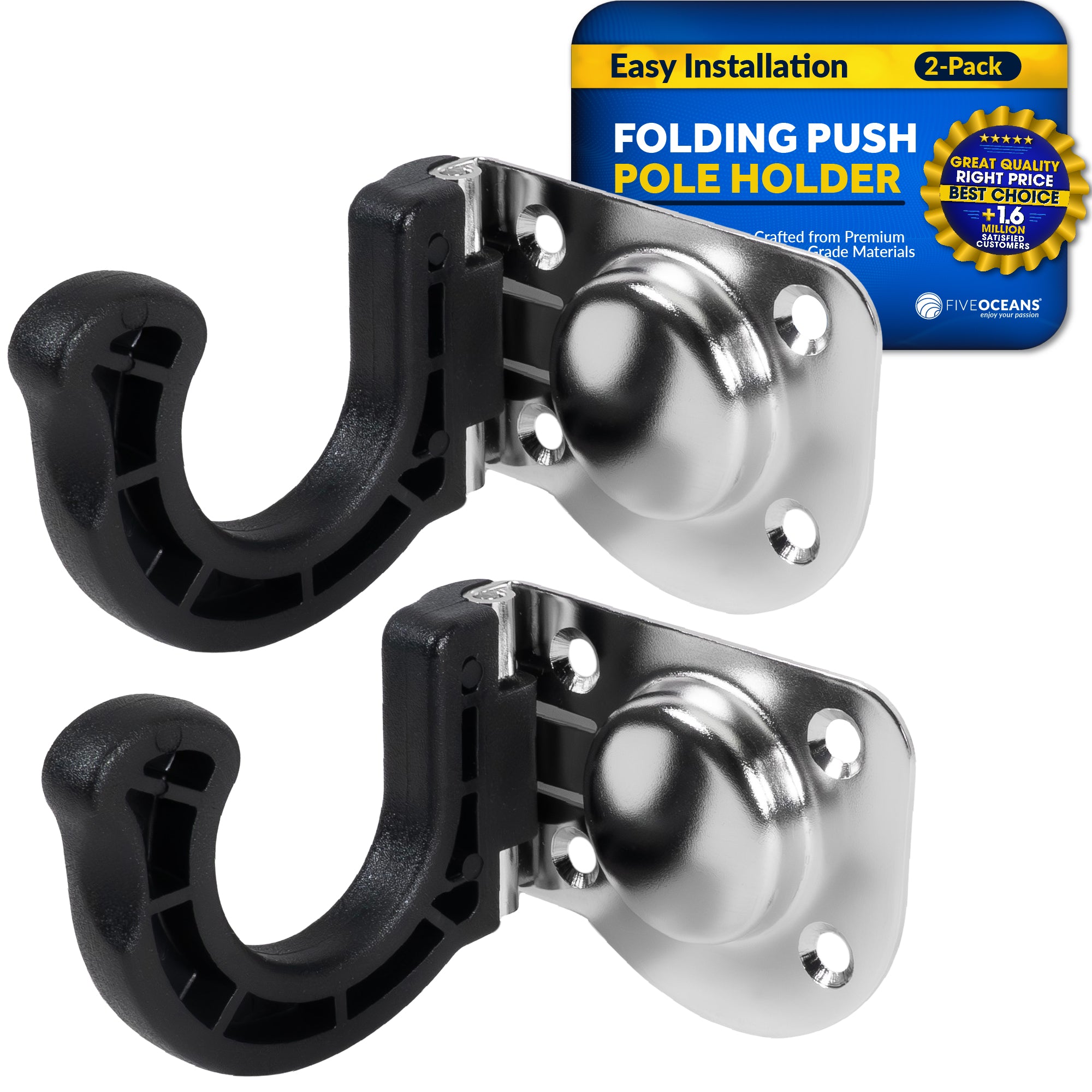 Folding Push Pole Holder - 2-Pack - FO4801 - Five Oceans