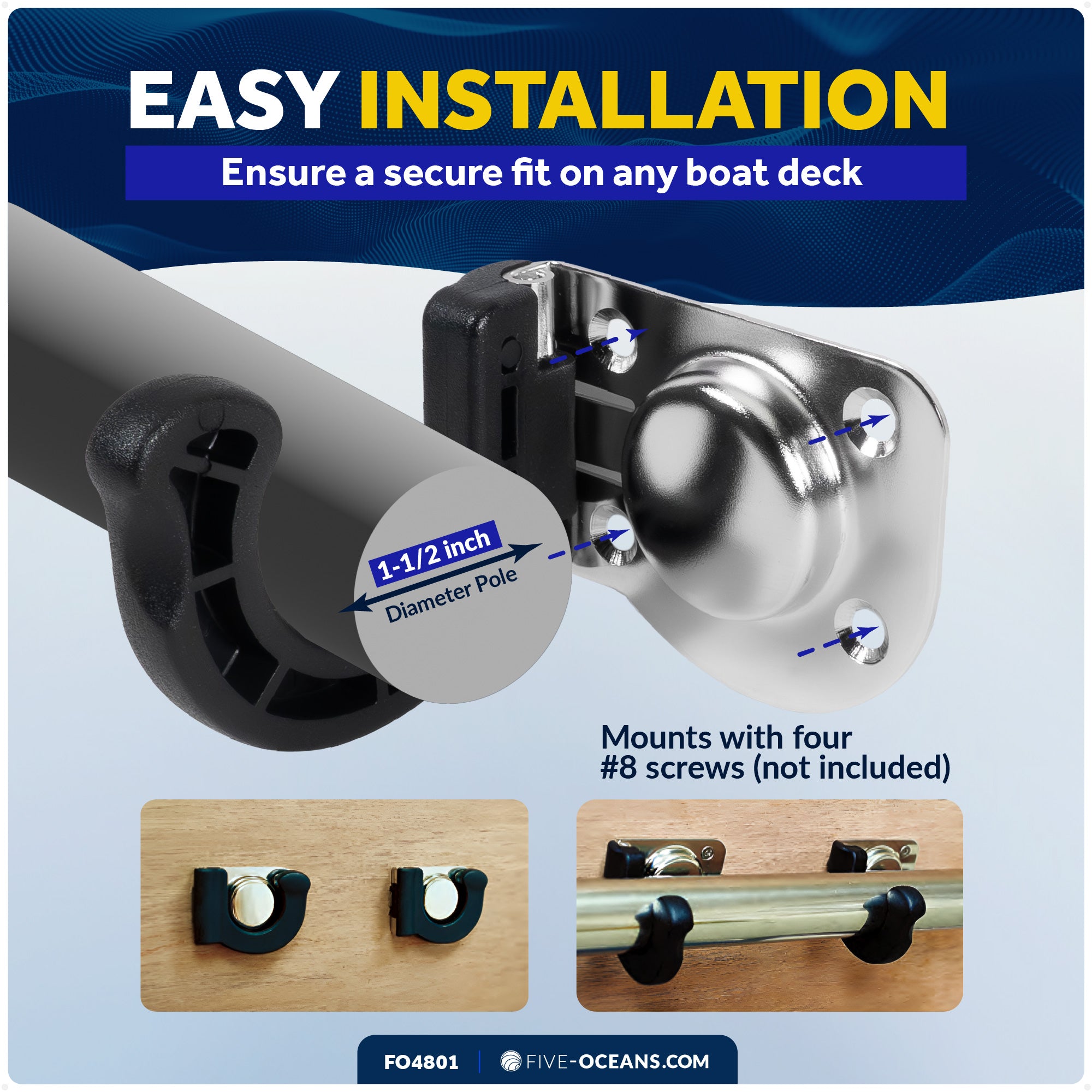 Folding Push Pole Holder - 2-Pack - FO4801