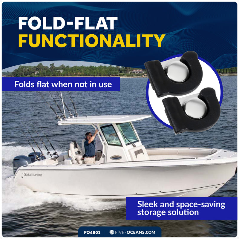 Folding Pole Storage Holder for Hooks & Paddles, 2-Pack - FO4801 - Five Oceans