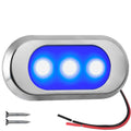 LED Surface-Mount Ultra-Flat Courtesy Light - Oculus Style, Blue, 12V - FO4805 - Five Oceans