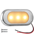 LED Surface-Mount Ultra-Flat Courtesy Light - Oculus Style, Warm White, 12V - FO4806 - Five Oceans