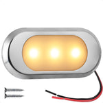 LED Surface-Mount Ultra-Flat Courtesy Light - Oculus Style, Warm White, 12V - FO4806 - Five Oceans