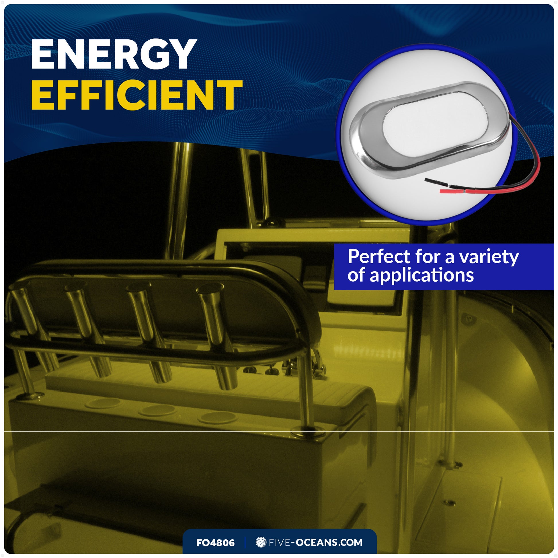 Ultra-Flat Courtesy Light - Oculus Style, Warm White - FO4806 - Five Oceans