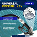 Universal Deck Fill Keys, Stainless Steel, 2-Pack - FO4807 - Five Oceans