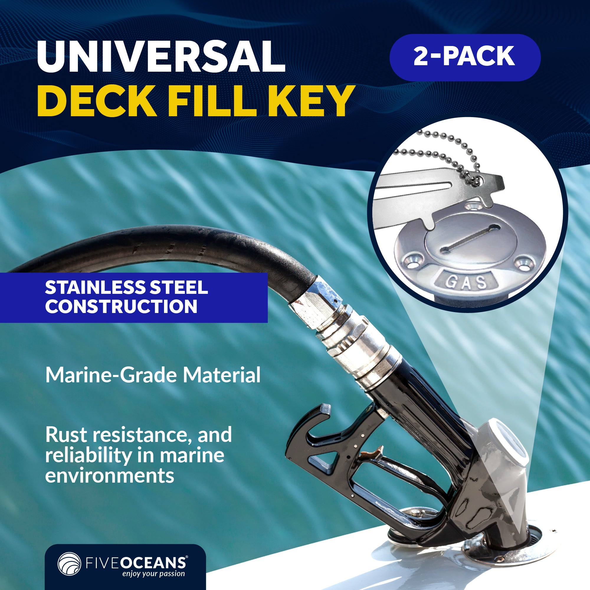 Universal Deck Fill Keys - FO4807 - Five Oceans