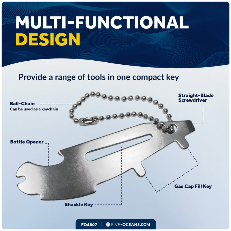 Universal Deck Fill Keys, Stainless Steel, 2-Pack - FO4807 - Five Oceans