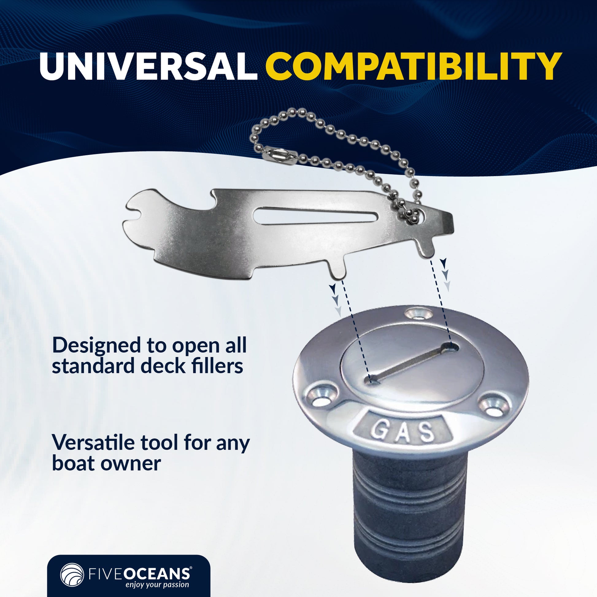 Universal Deck Fill Keys, 2-Pack - FO4807 - Five Oceans