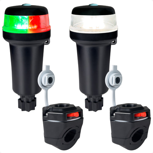 LED Bi-Color & Anchor Navigation Light Kit, Rail Mount, Portable
