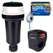 LED Portable All-Round Boat Navigation Light, Rail Mount, IP67 Waterproof, Battery-Powered - FO4822 - Five Oceans