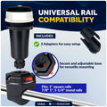 LED Anchor Navigation Light, Rail Mount, Battery-Powered - 2NM - FO4822 - Five Oceans